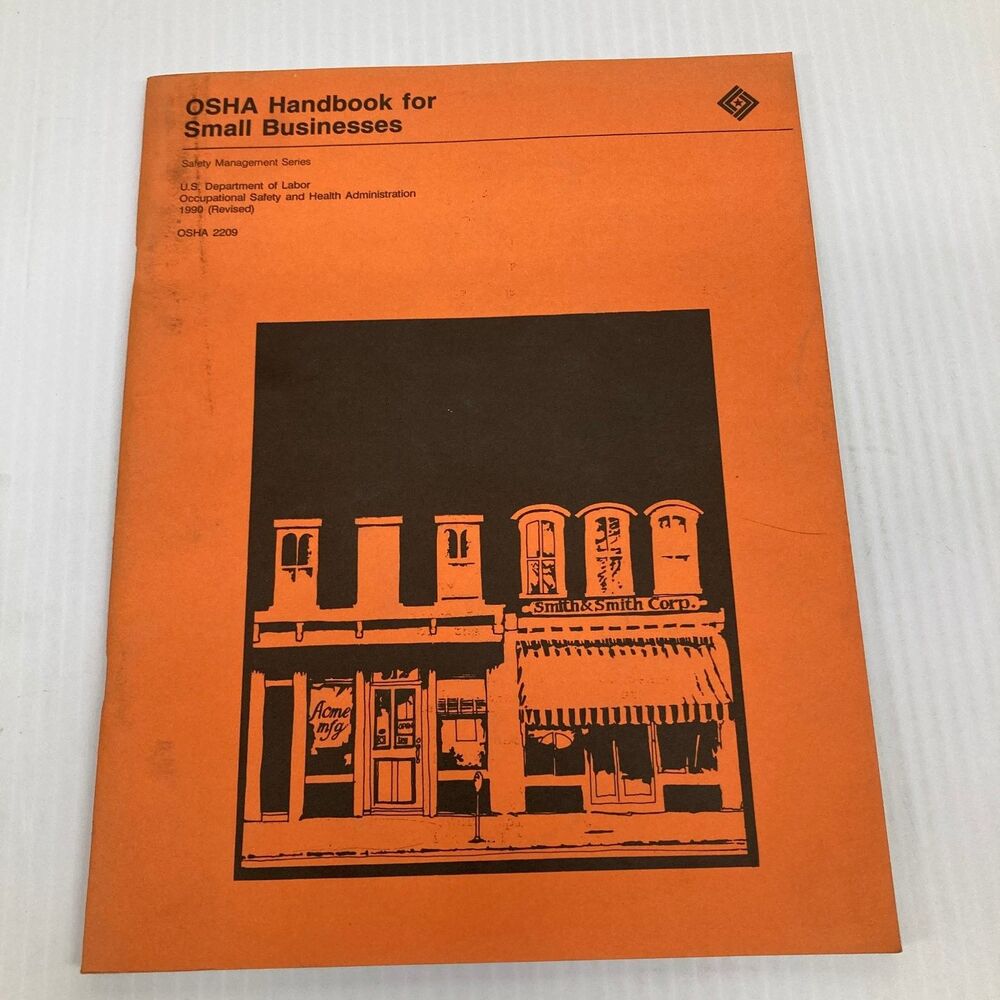 OSHA Handbook Small Businesses US Dept Labor 1999